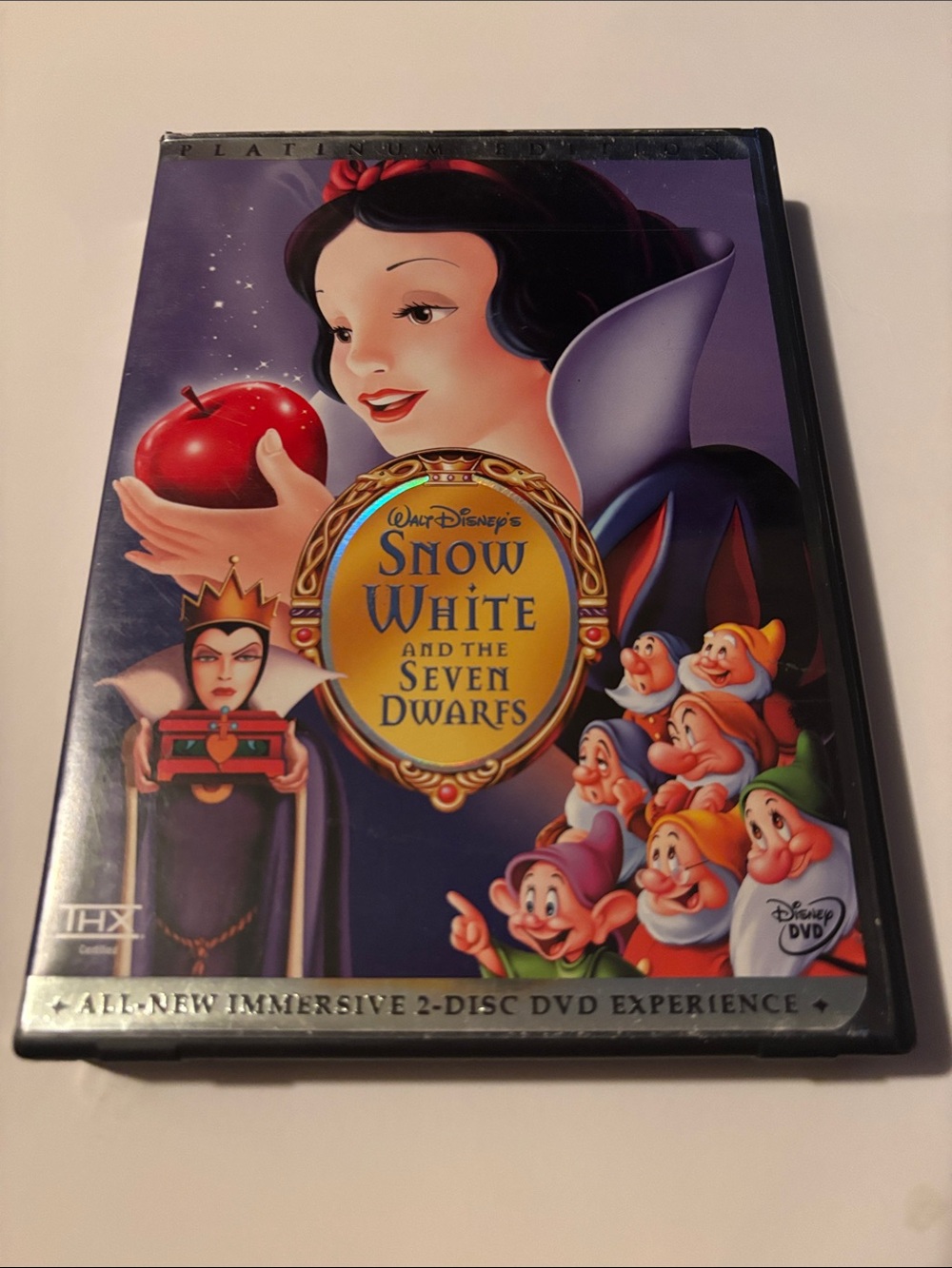 Walt Disney Snow White and the Seven Dwarfs DVD - Purple & Red Cover